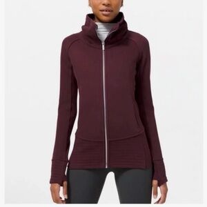 Lululemon Radiant Jacket II Garnet Maroon size 10 Athletic Jacket